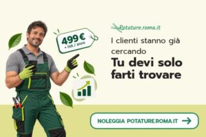 Landing noleggio sito Potature Roma